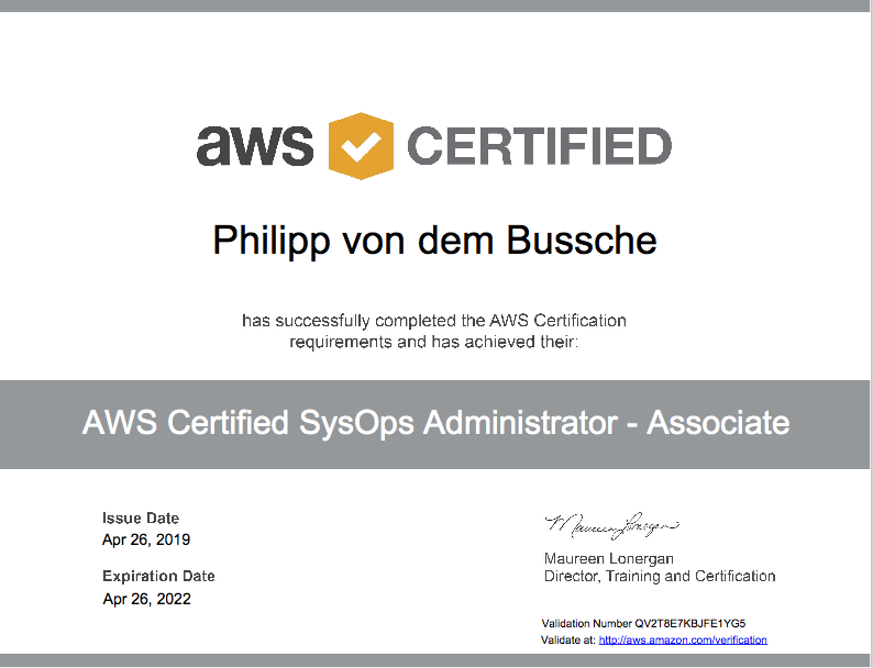 AWS Certified SysOps Administrator Associate